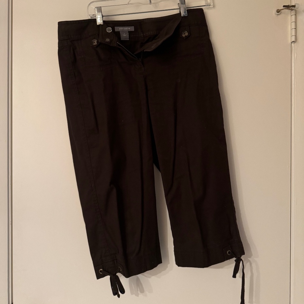 Pants Capris Brown Ann Taylor Size 4 FL